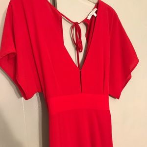 Wayf red maxi dress